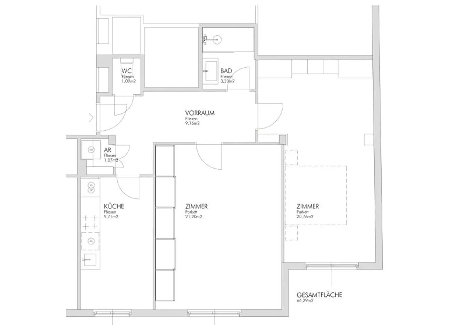 * WG geeignet * perfekte Starter / Paarwohnung * 2 Zimmer * saniert *