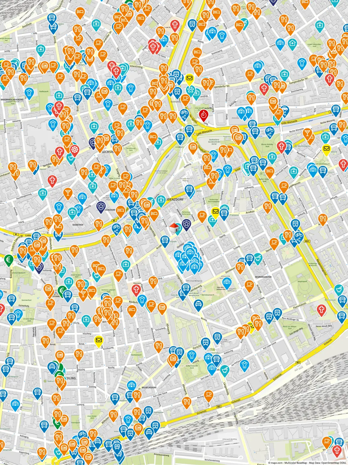 Geolyzer Kartenausschnitt