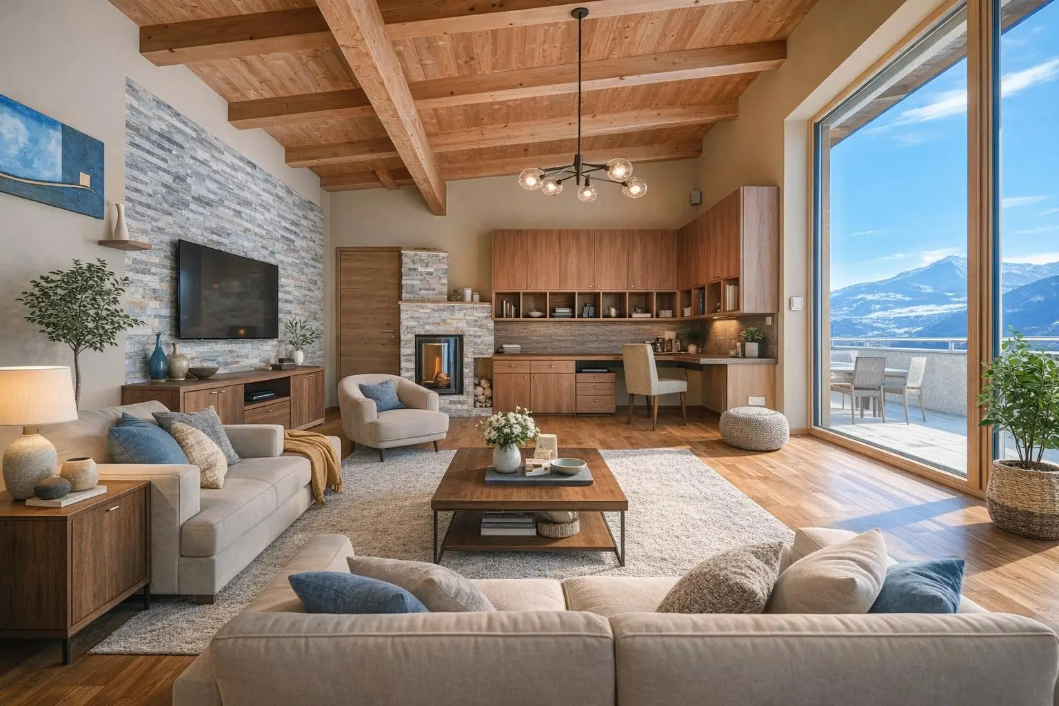 Wohnzimmer - Visualisierung