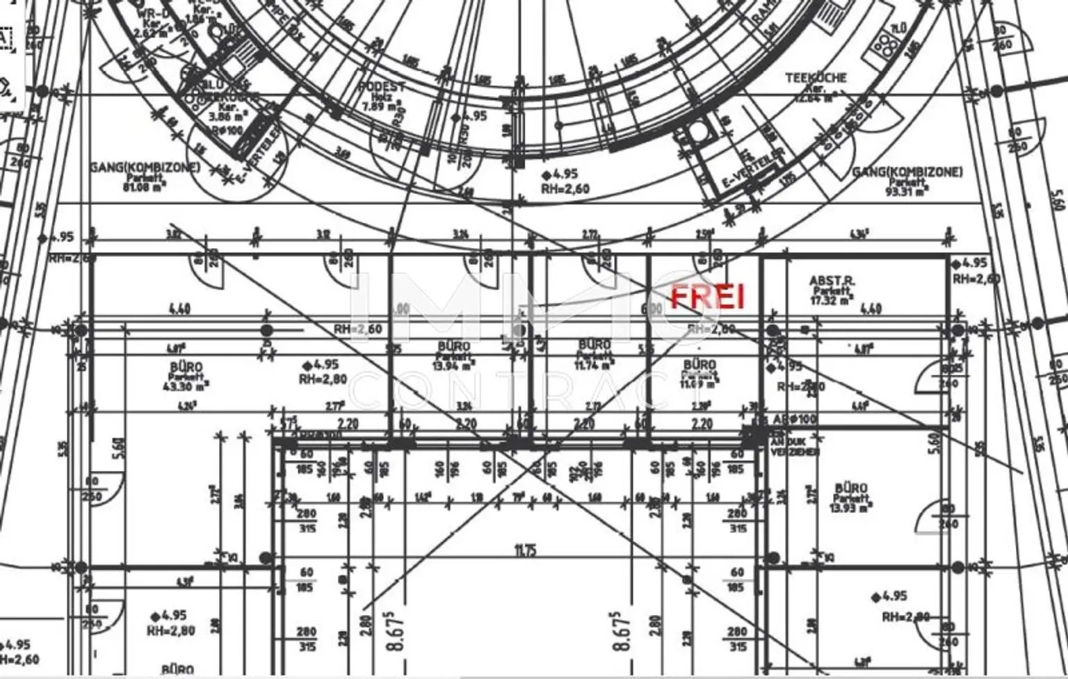Grundriss Büro OG 11m2
