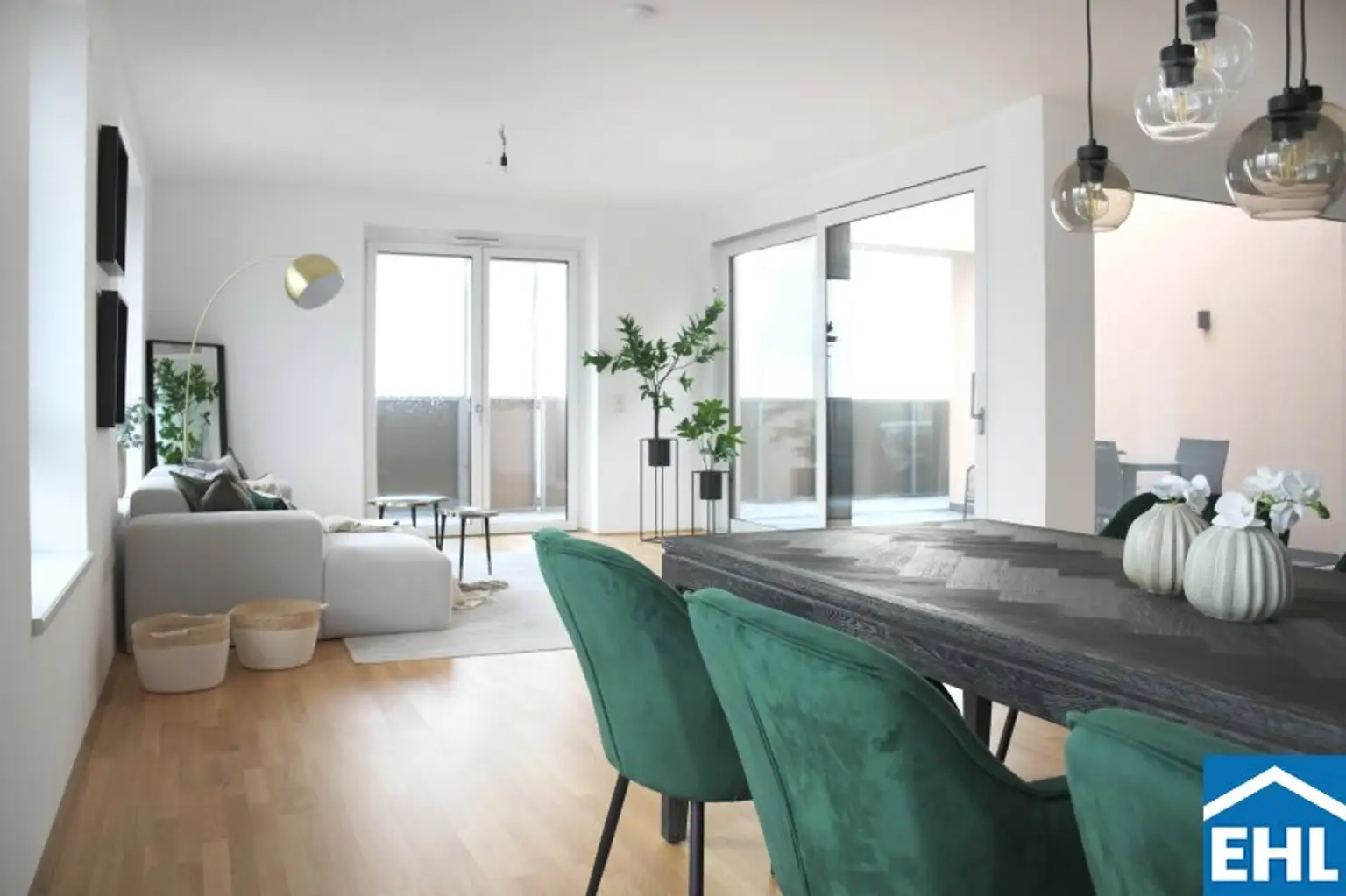 Skyline-Feeling im 34. Stock des Q-Tower mit Südost-Ausrichtung
