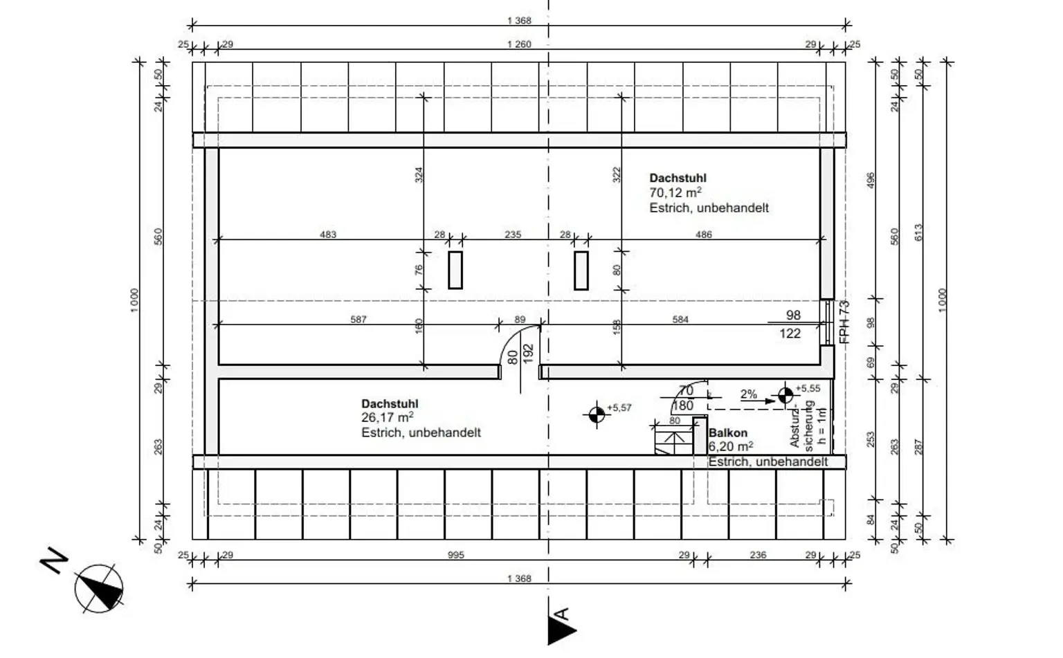 Grundriss Dachgeschoss