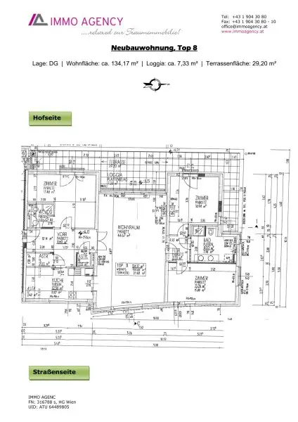 Geräumige 4 Zimmer DG-Wohnung ohne Schrägen, inkl. Terrasse und Garagenplatz
