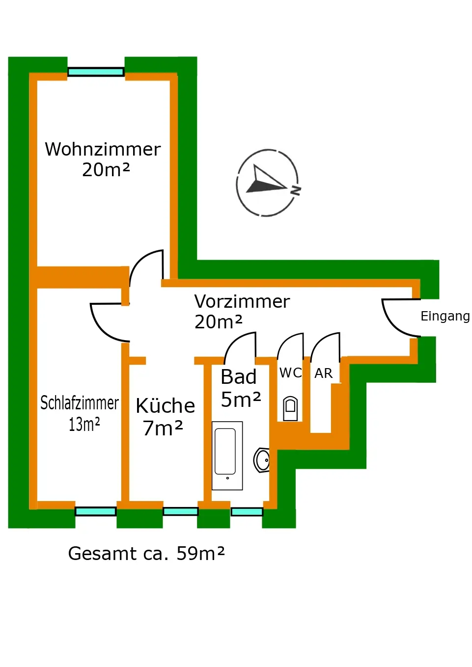 Charmante 2-Zimmer-Wohnung