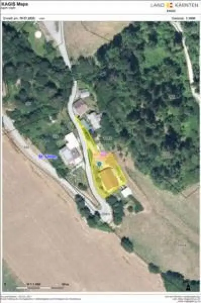 Neuwertiges  Familien Wohnhaus in Feldkirchen / St. Urban : 5 Zimmer, Garten, Balkone, tolle Ausstattung! mit  1 HA LW  Wiese für Tierhaltung