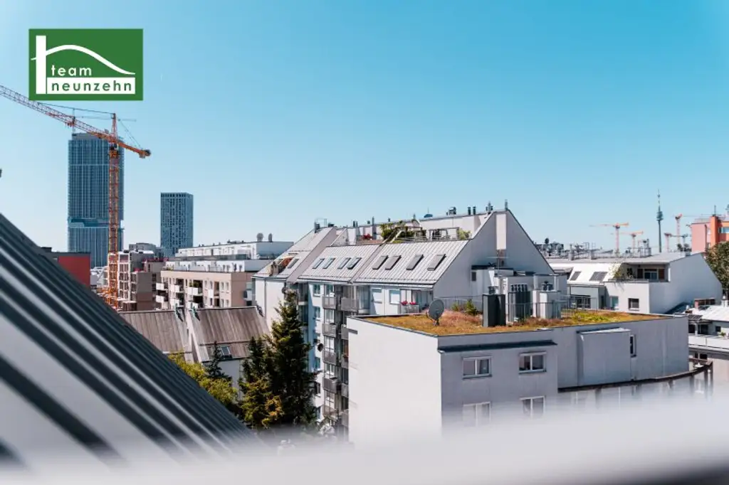 Erstbezugs-Maisonette nahe Kagraner Platz mit Galerie, Küche, großer Terrasse und top Ausstattung! Kahlenberg-Blick! - JETZT ZUSCHLAGEN