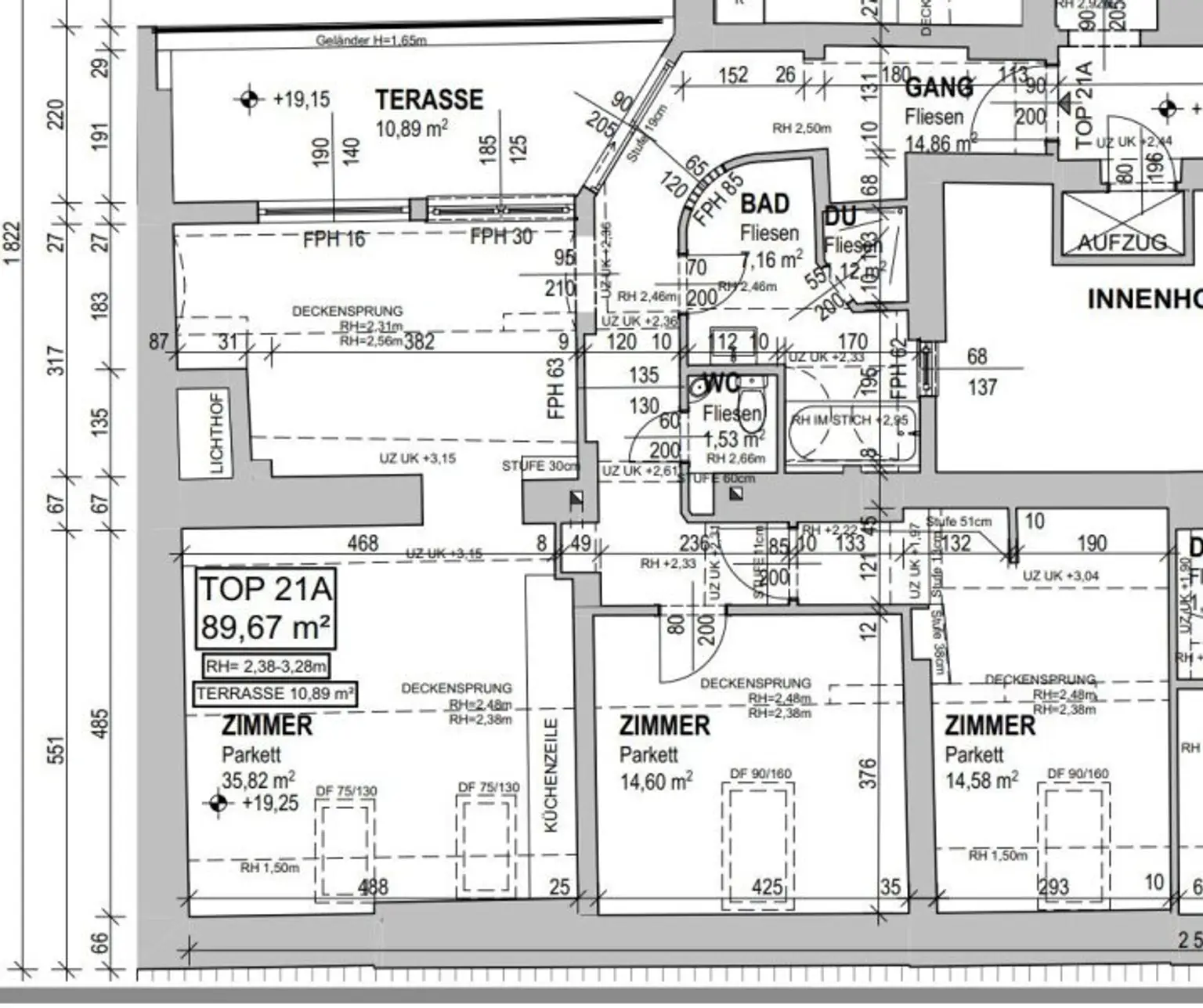 Großzügige Dachgeschoss-Wohnung mit Terrasse und Innenhoflage! Nähe Servitenviertel und U4 Friedensbrücke!