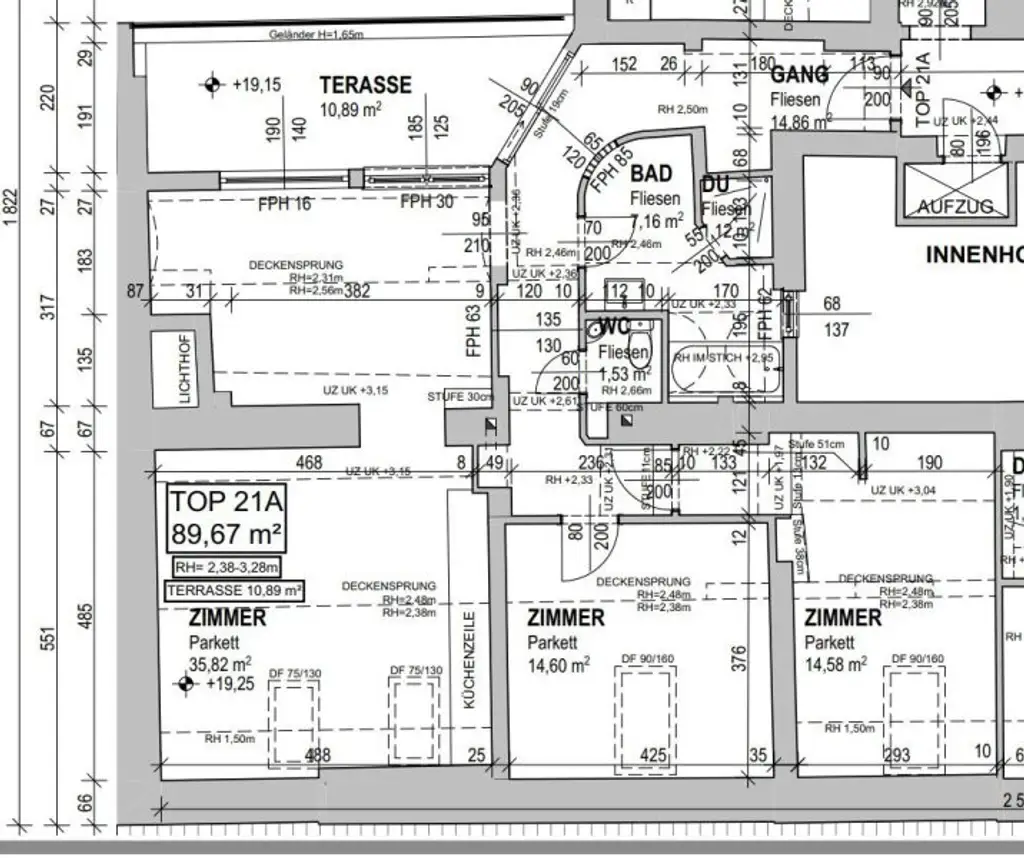 Großzügige Dachgeschoss-Wohnung mit Terrasse und Innenhoflage! Nähe Servitenviertel und U4 Friedensbrücke!