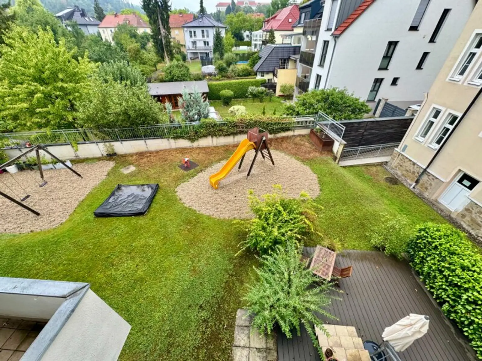 Blick in den Gemeinschaftsgarten