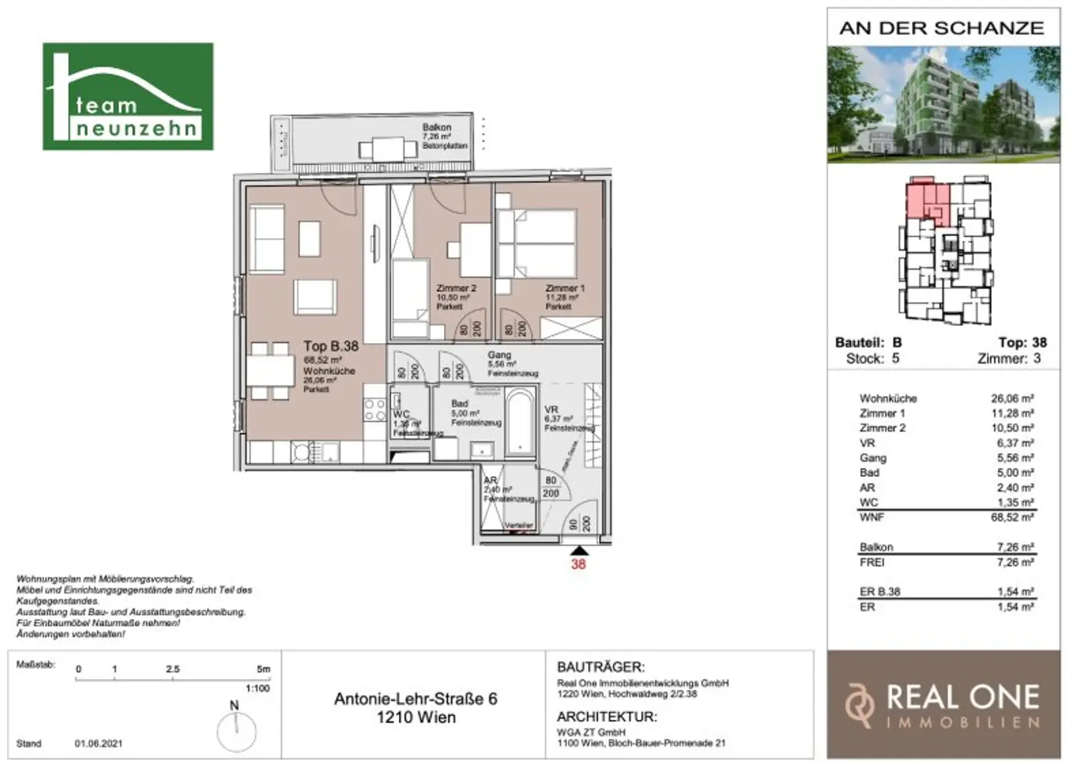 „An der Schanze“ – Exklusives Wohnen im Donaufeld