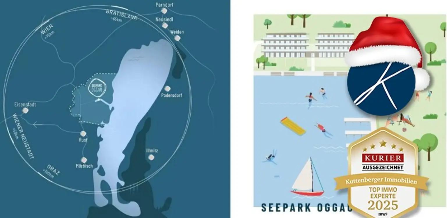 Luxuriöse 2 Zimmer Dachgeschoßwohnung als Erstbezug im Seepark Oggau! PROVISIONSFREI für den Käufer!