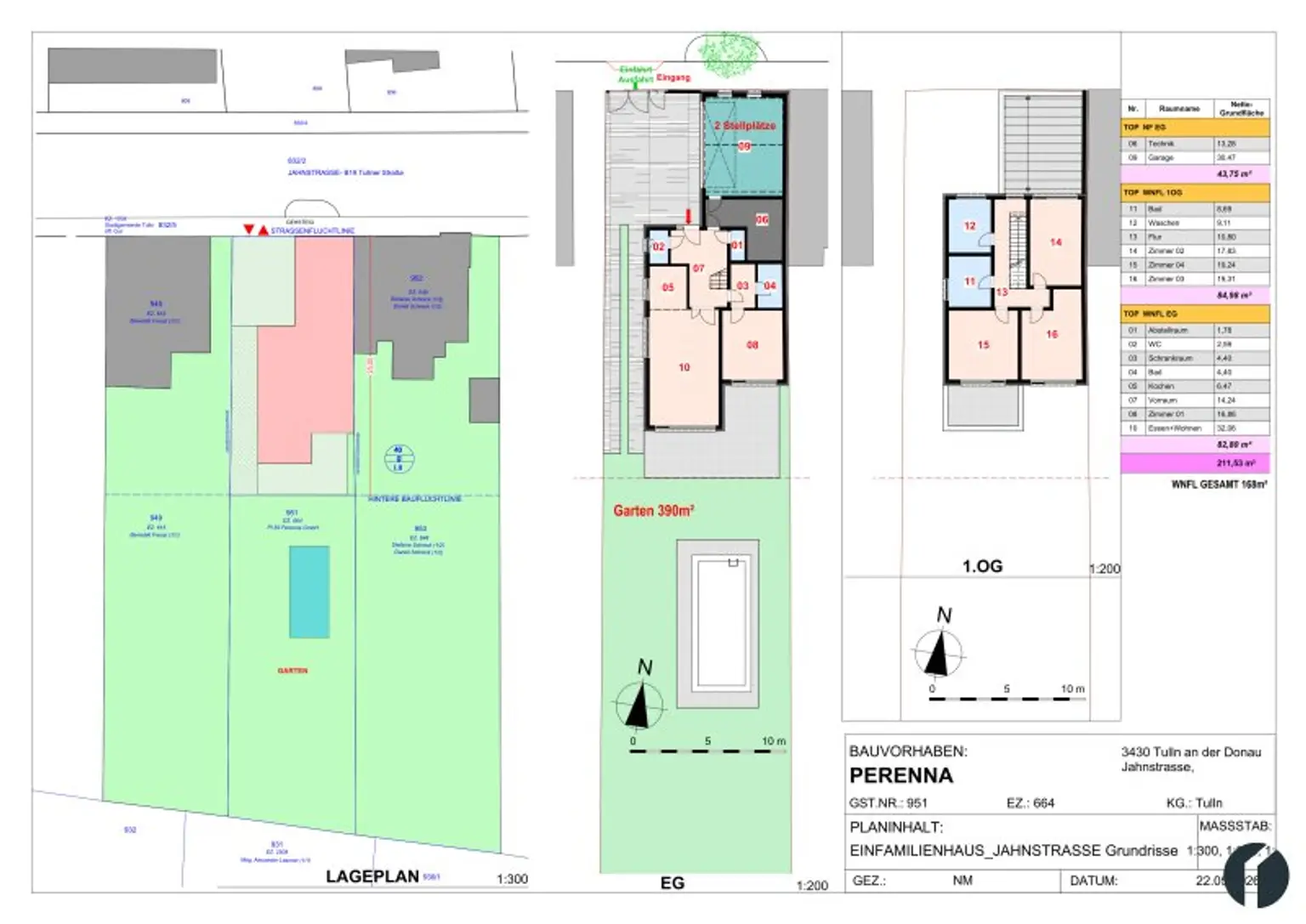 Bebauungsstudie Einfamilienhaus