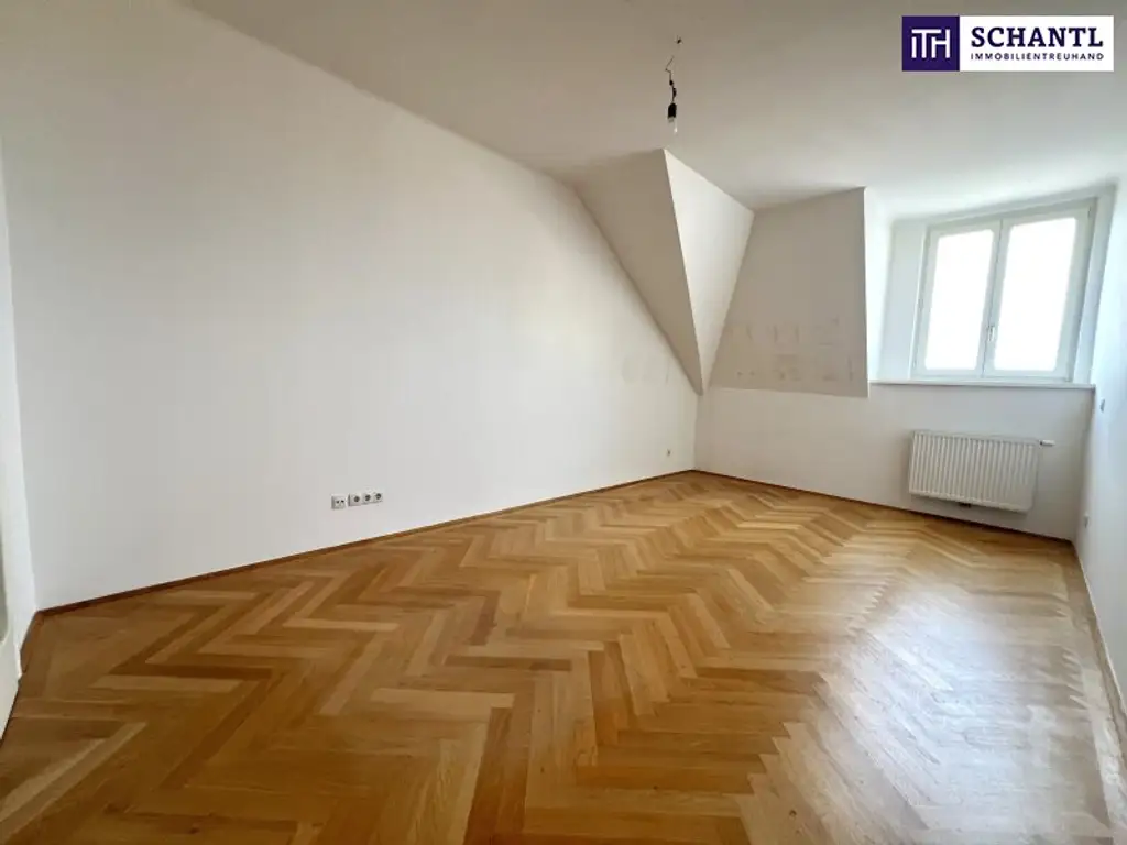 Da ist er – Ihr Wiener Wohntraum! Altbaujuwel im letzten Stock mit Balkon & Klima – jetzt zugreifen!