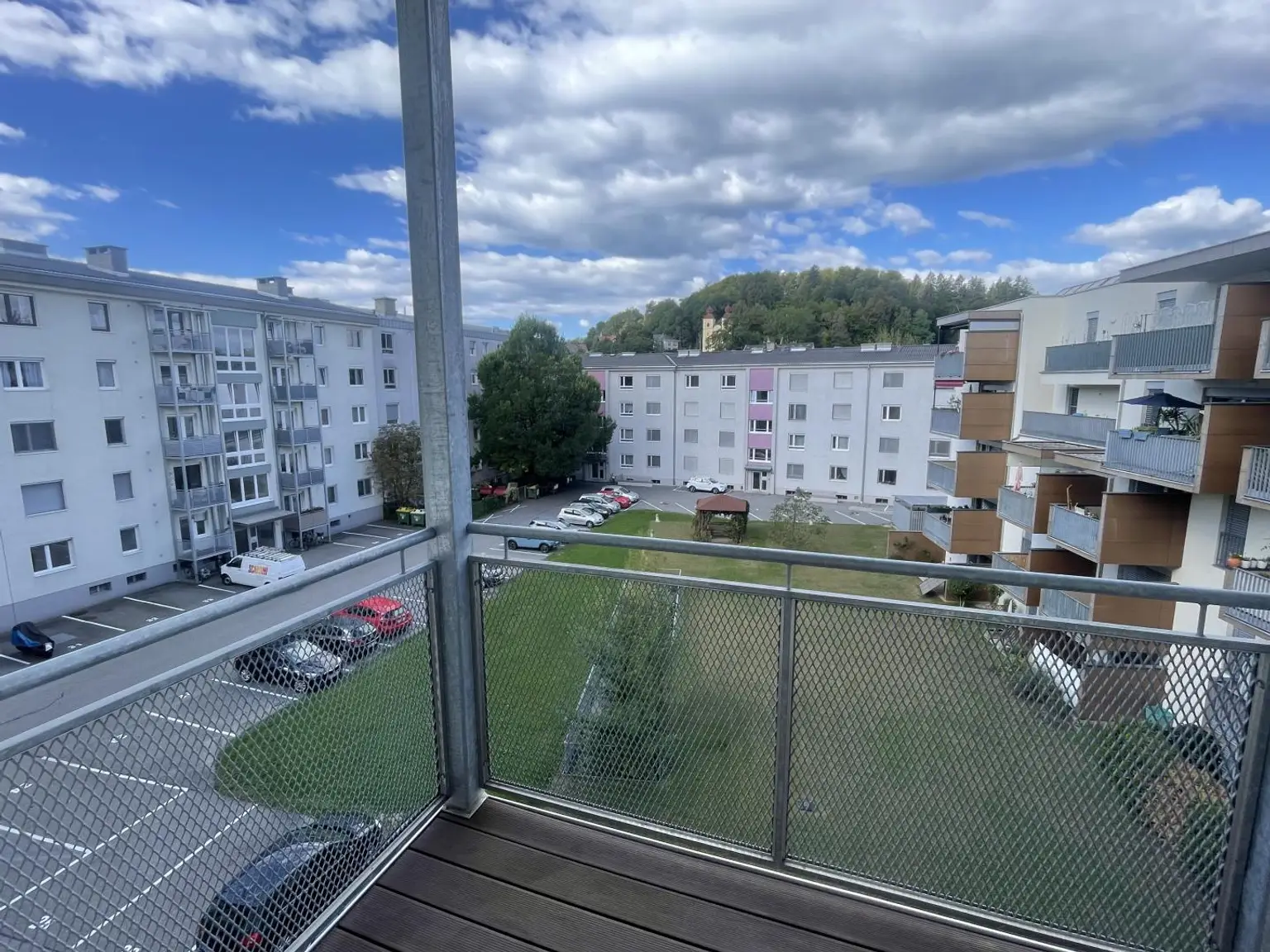 Balkon mit Blick aufs Kreuzbergl