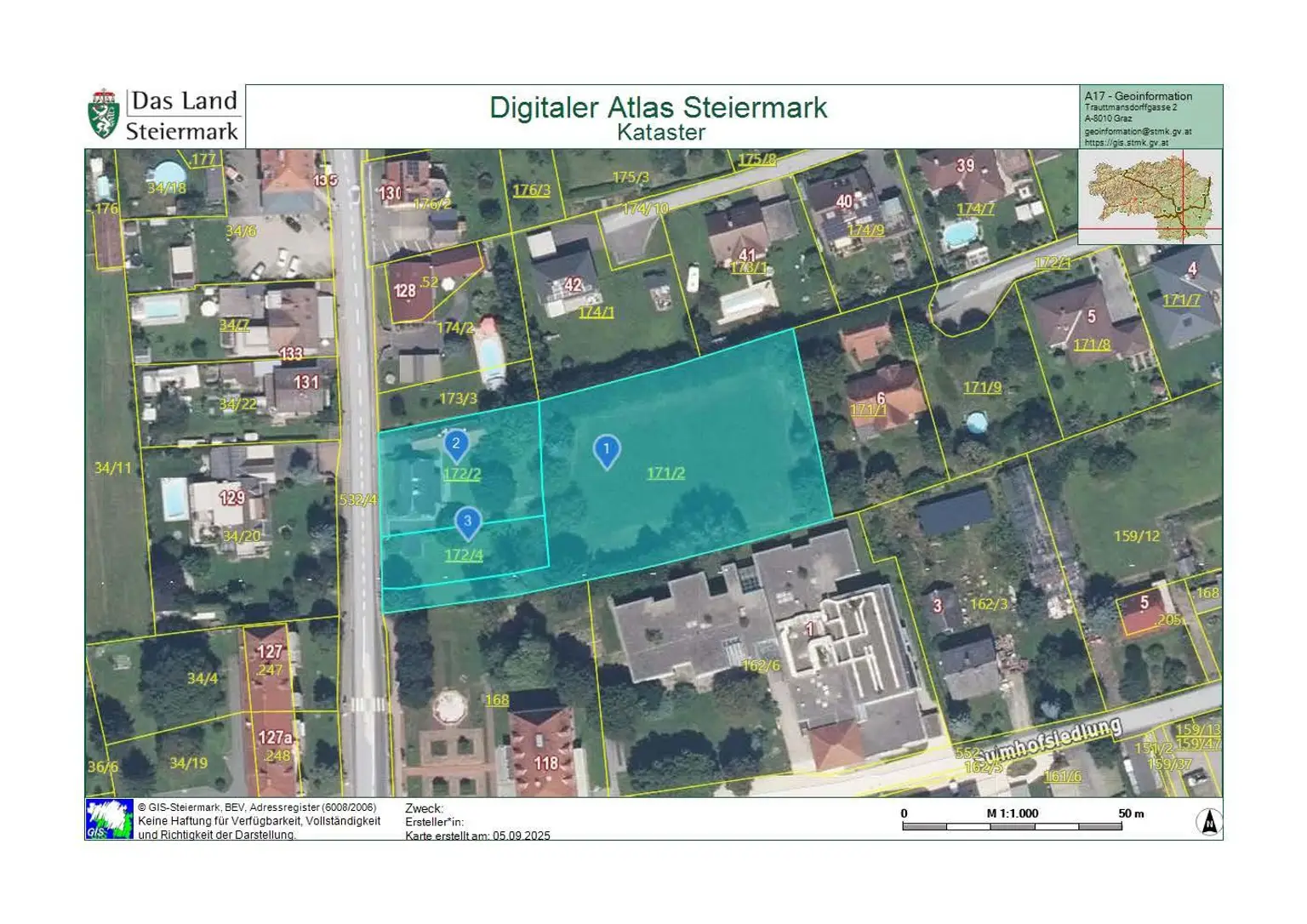 Grundstück in Kaindorf an der Sulm - vielseitig nutzbar - ideal für Bauträger