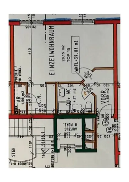 1-Zimmerwohnung in 1040 Wien mit Lift zu vermieten || 5.OG
