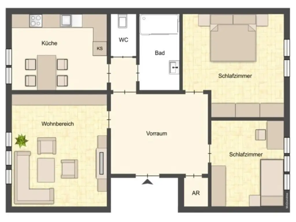 Bereit für den Einzug - Zentrale 3-Zimmer-Wohnung mit separater Küche - Ideal für Familien oder WGs!