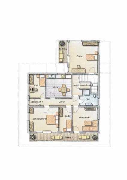 Schlitters: Kernsanierte Dachgeschosswohnung mit Südbalkon, Garten und traumhafter Aussicht