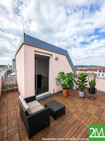 Dachterrasse - Einrichtungsbeispiel
