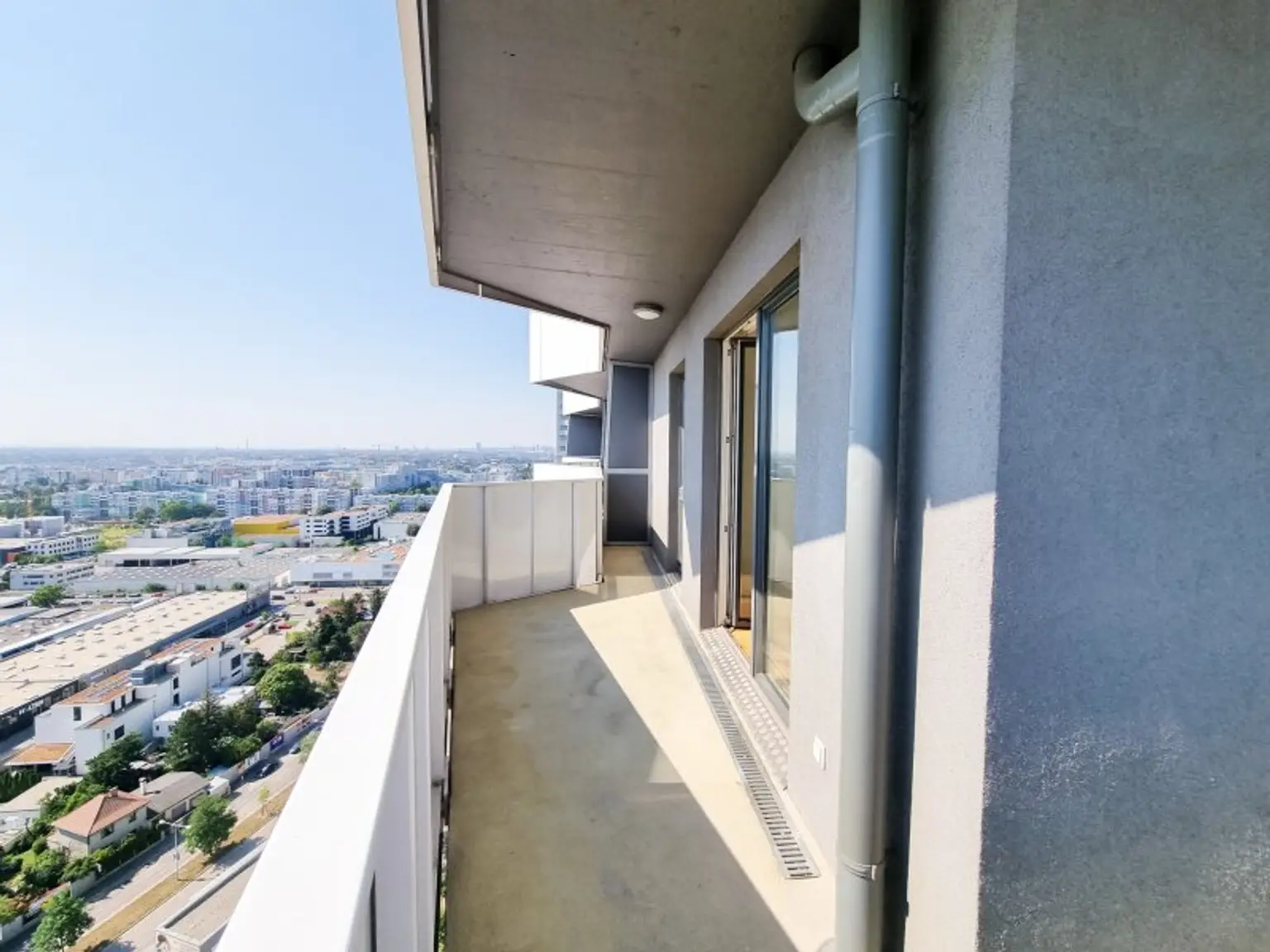 Wohnen im Leopoldtower / Citygate - Eckwohnung mit ca.18 m2 Balkonfläche!