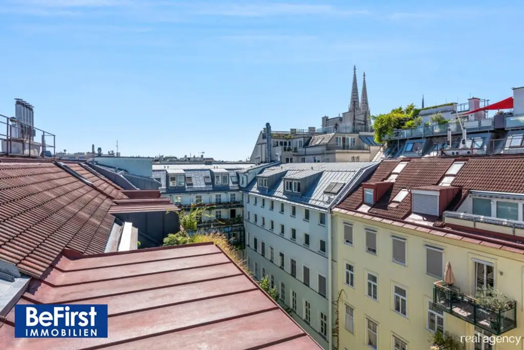 Charmantes, großzügiges Dachterrassenjuwel in phantastischer Lage nahe Votivkirche