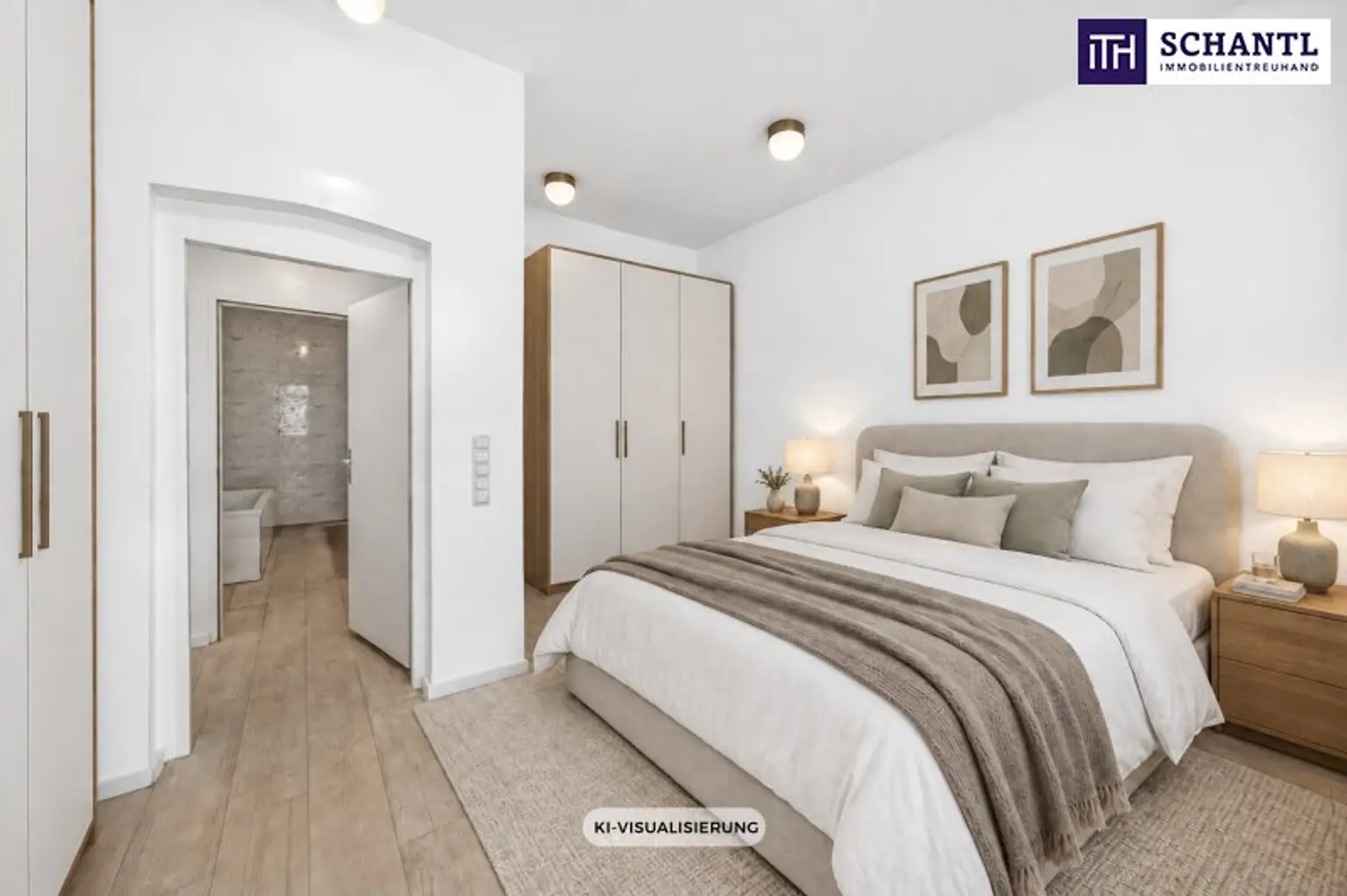 Schlafzimmer, KI Visualisierung