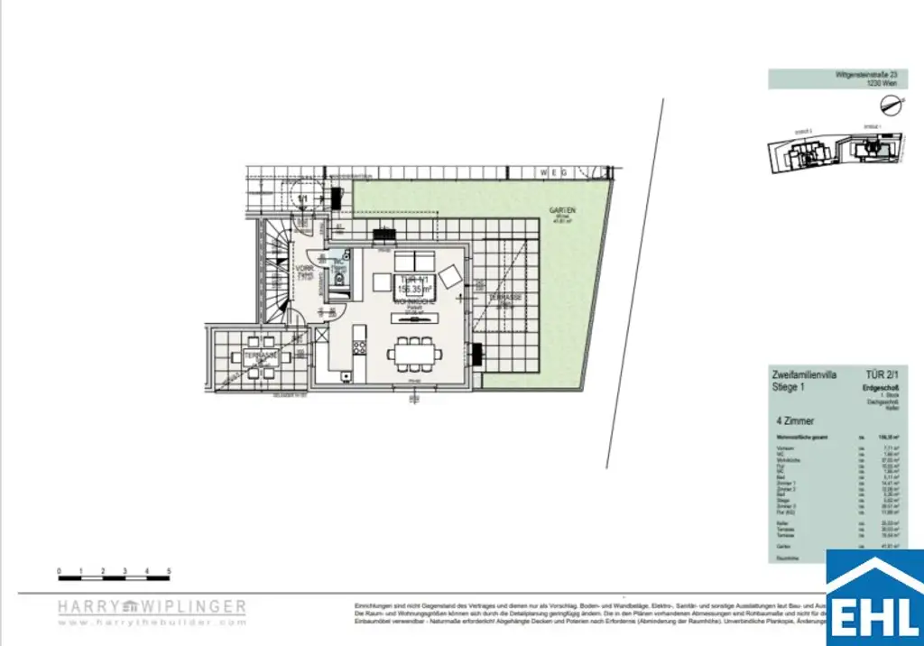 Wohnen in Hietzing – Neubau-Doppelhäuser mit Stil und Garten