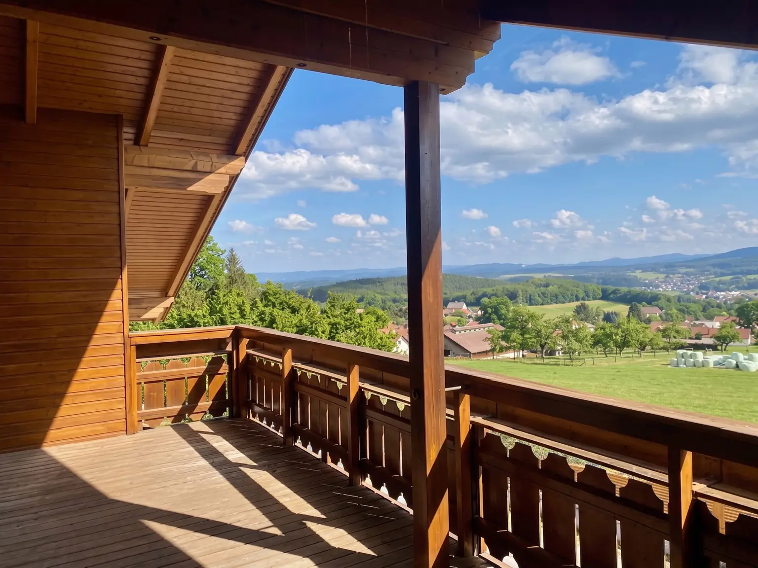 Ausblick vom Balkon