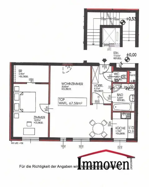 2-Zimmerwohnung in Währing nahe Gersthof (Mietbeginn 01.10.2025)