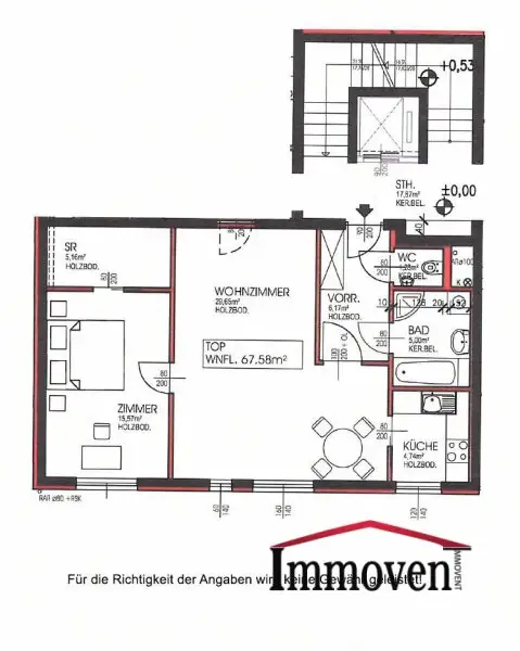 2-Zimmerwohnung in Währing nahe Gersthof (Mietbeginn 01.10.2025)