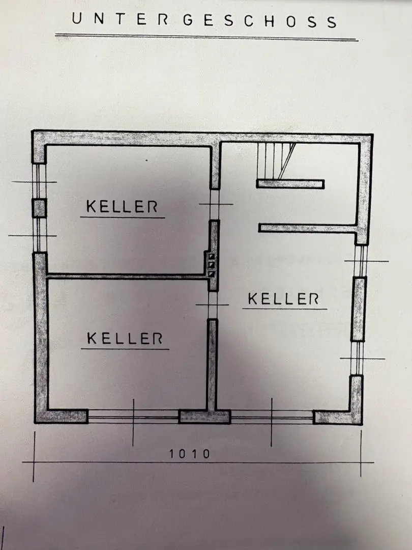 Grundrissplan Kellergeschoss