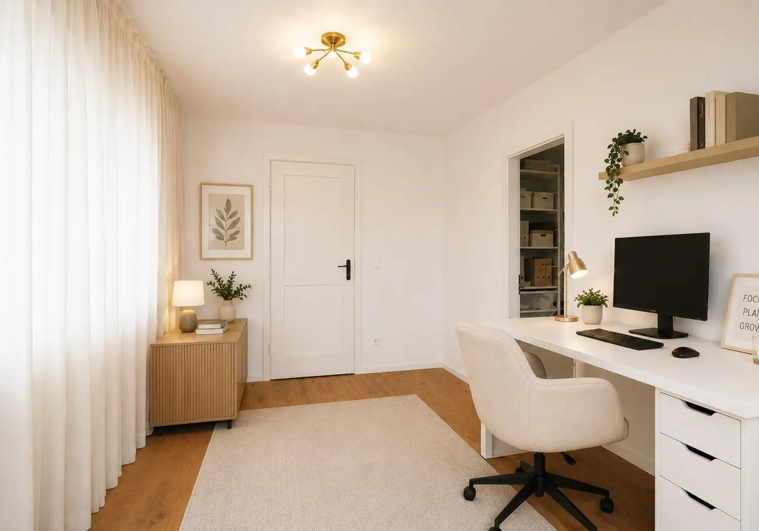 Arbeitszimmer (virtuell eingerichtet)