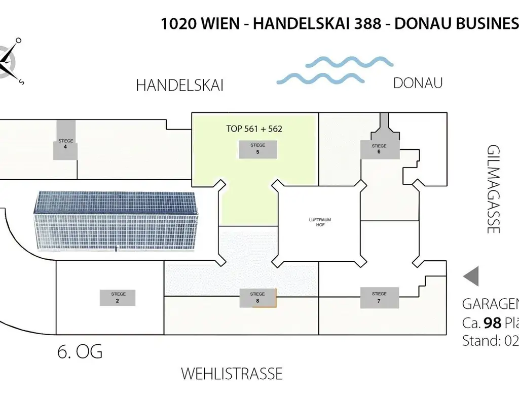 Donau Business Center I Top 561 + 562 I 18 Zimmer I ca. 647 m²