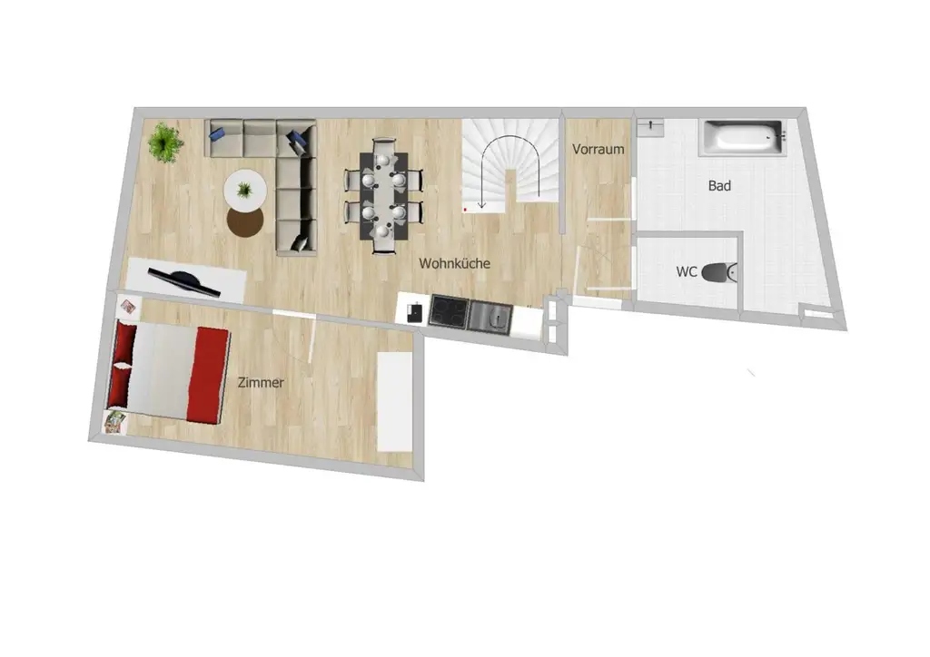 Neubauprojekt Oberlaa - Wohnen, wo Lebensqualität zu Hause ist! Top 04: 4-Zi.-Maisonette mit Dachterrasse!