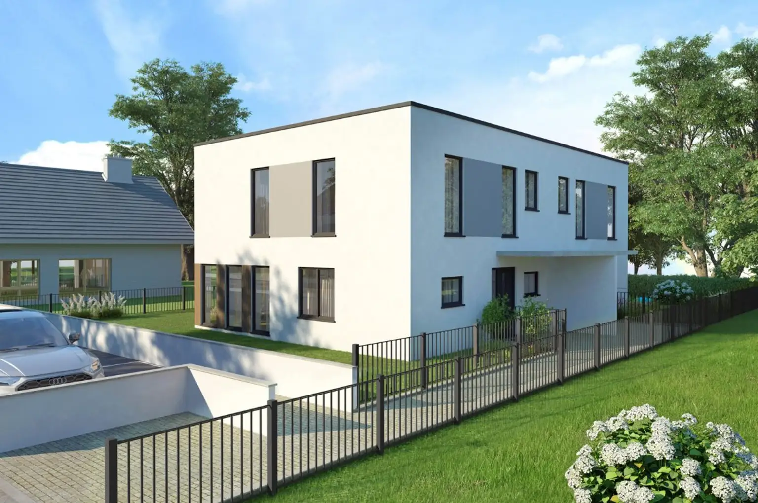 Rendering_5 | ++ NEU ++ BAUBEGINN demnächst - DOPPELHAUSPROJEKT | Prima Service Immobilien