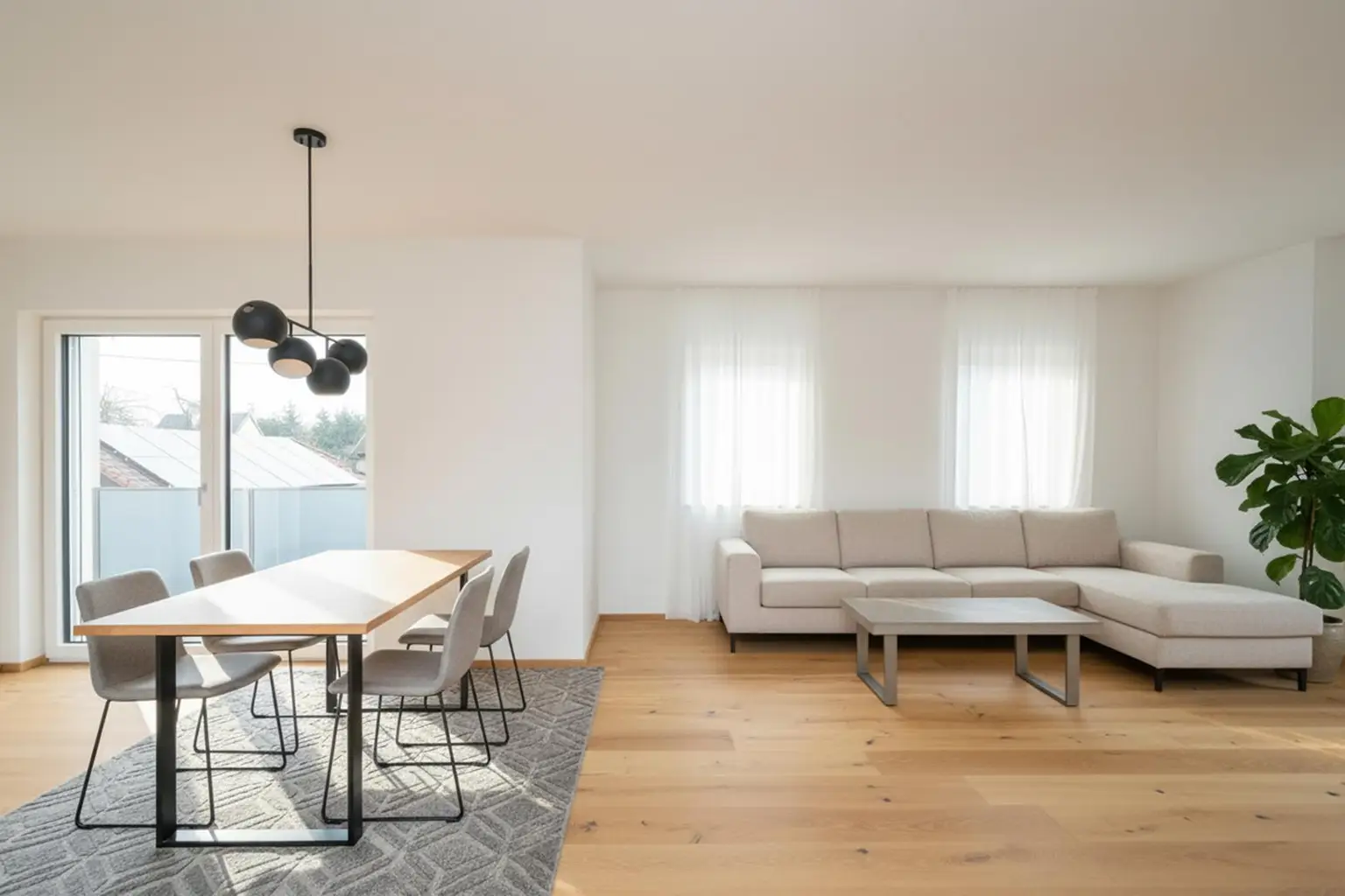 Wohn-, Küchen- und Essbereich 2 (OG)