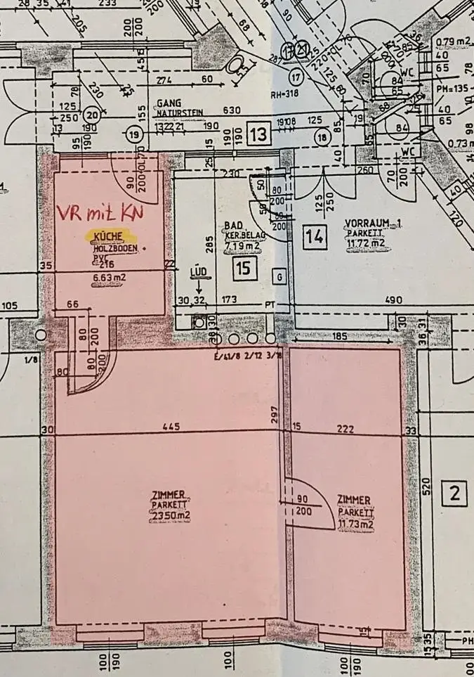 Teilsanierte 2 Zimmer Wohnung in Top Lage - 
Nahe altes AKH und Rathaus