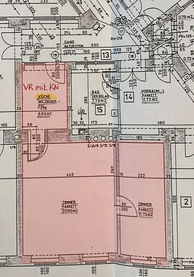 Teilsanierte 2 Zimmer Wohnung in Top Lage - 
Nahe altes AKH und Rathaus