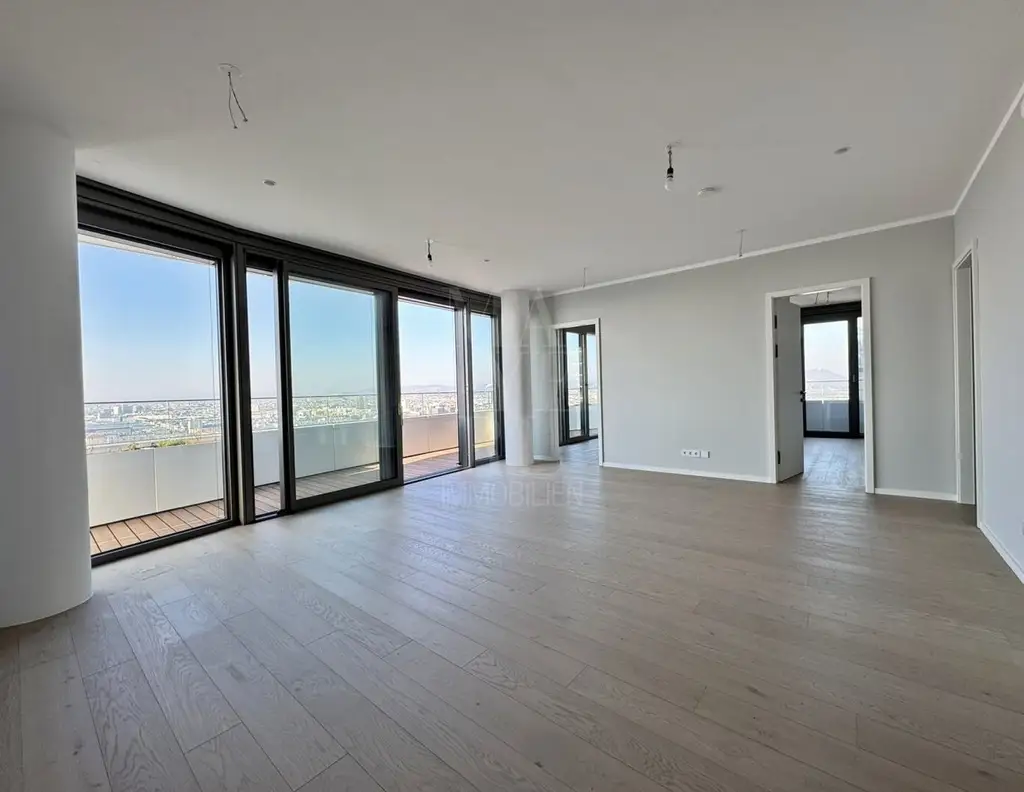 DANUBEFLATS. seltene und exklusive Eckwohnung mit zwei Terrassen im 24. Stockwerk