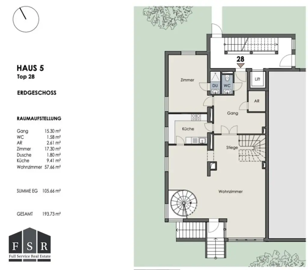 Stilvolle Gartenwohnung mit Garagenplatz und erstklassiger Ausstattung - WOHNATELIERs SIEVERING