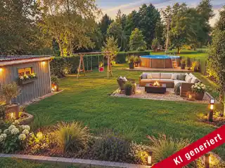 Garten KI gekennzeichnet