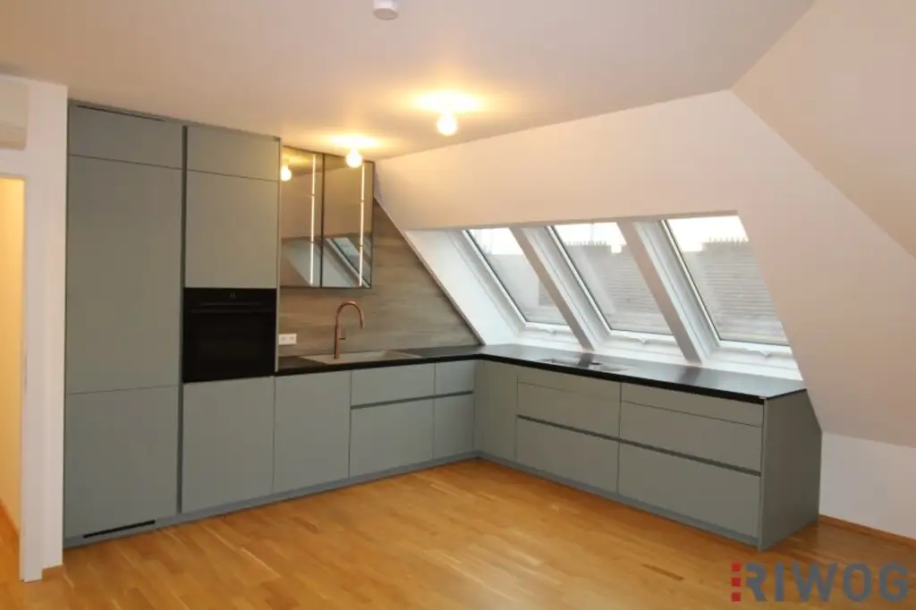 Erstbezug eines Luxus Dachgeschosses mit Fernblick auf Prater auf Stephansdom in der nähe der Donauinsel