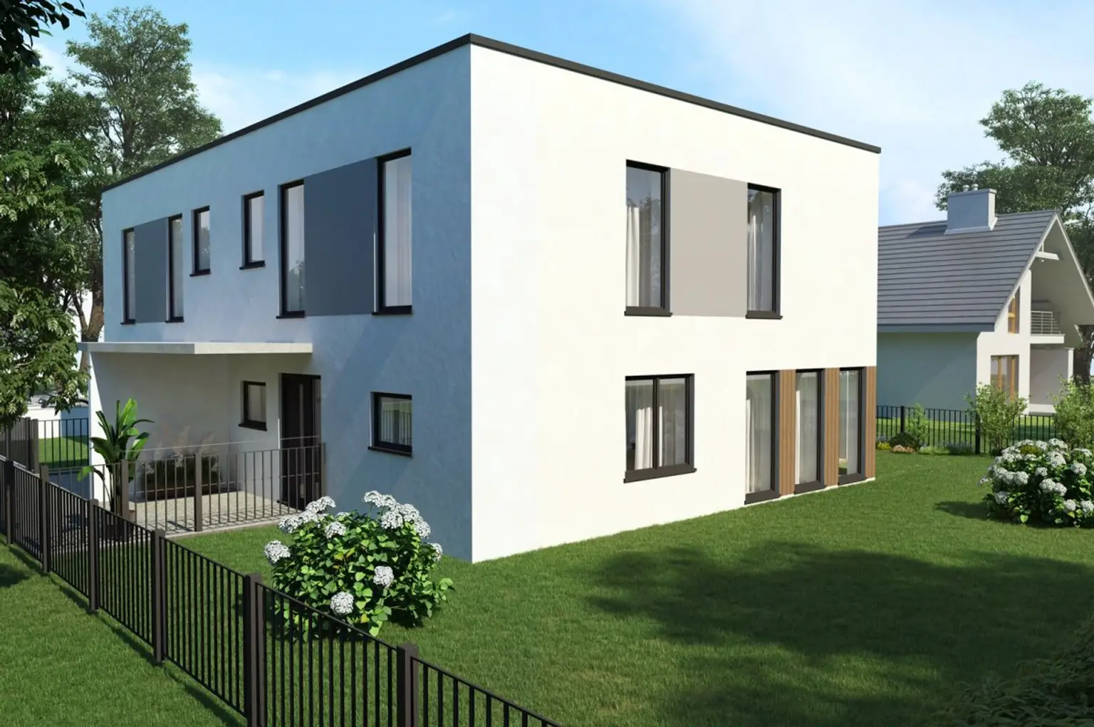 Rendering_4 | ++ NEU ++ BAUBEGINN demnächst - DOPPELHAUSPROJEKT | Prima Service Immobilien