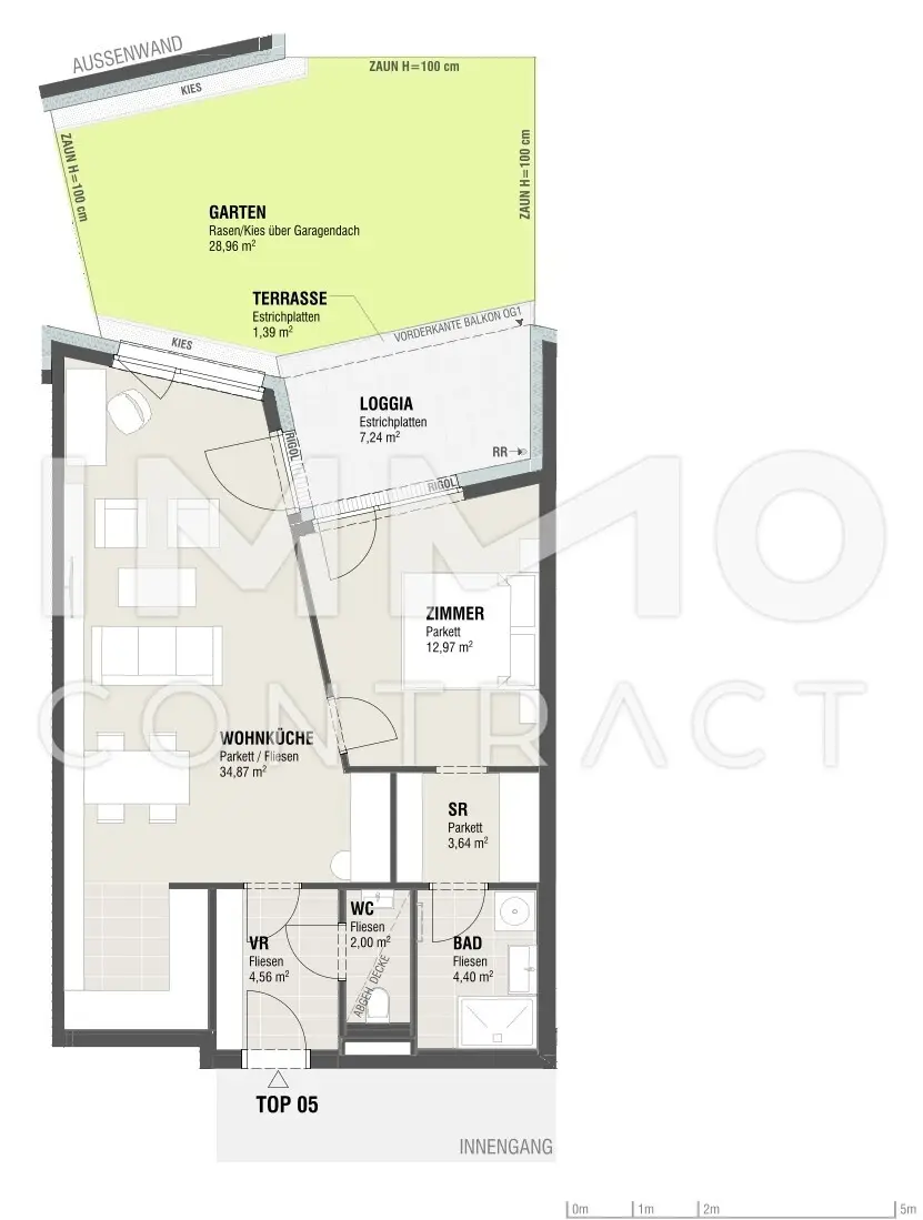 Erstbezug: Garten - Ruhe - Luft + inklusive Garagenstellplatz