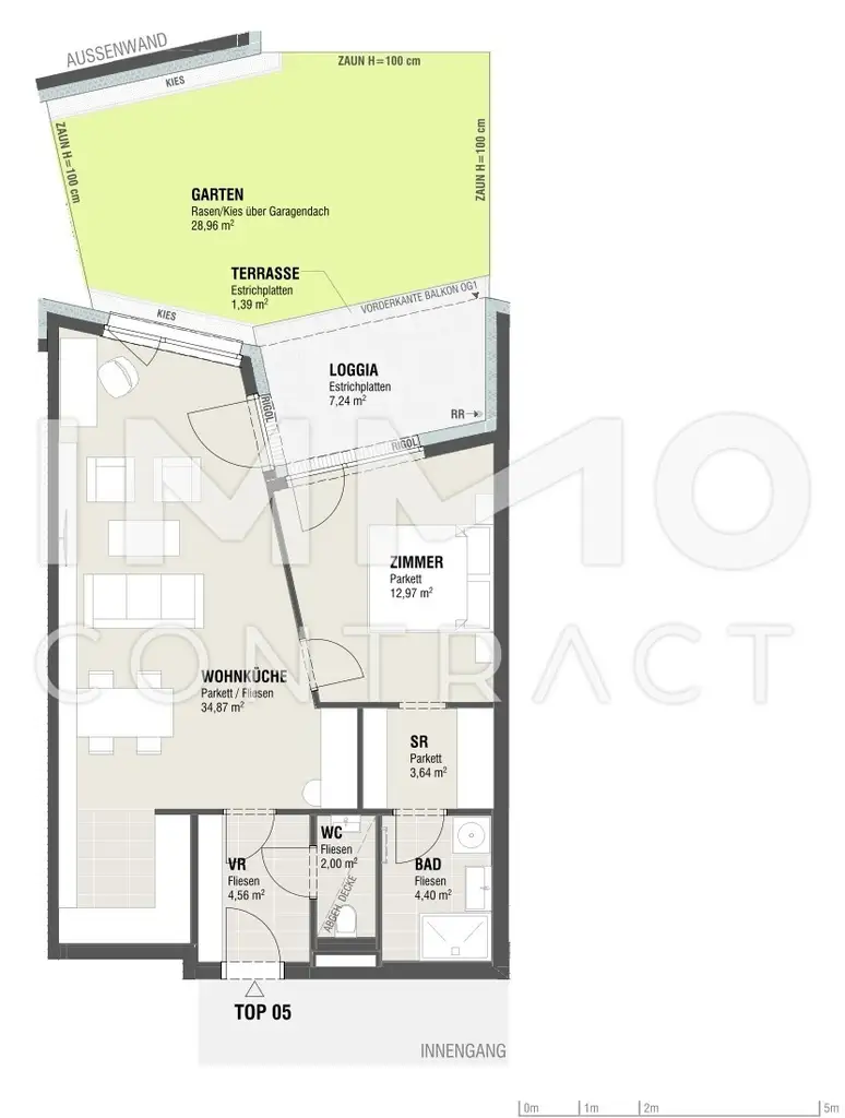 Erstbezug: Garten - Ruhe - Luft + inklusive Garagenstellplatz