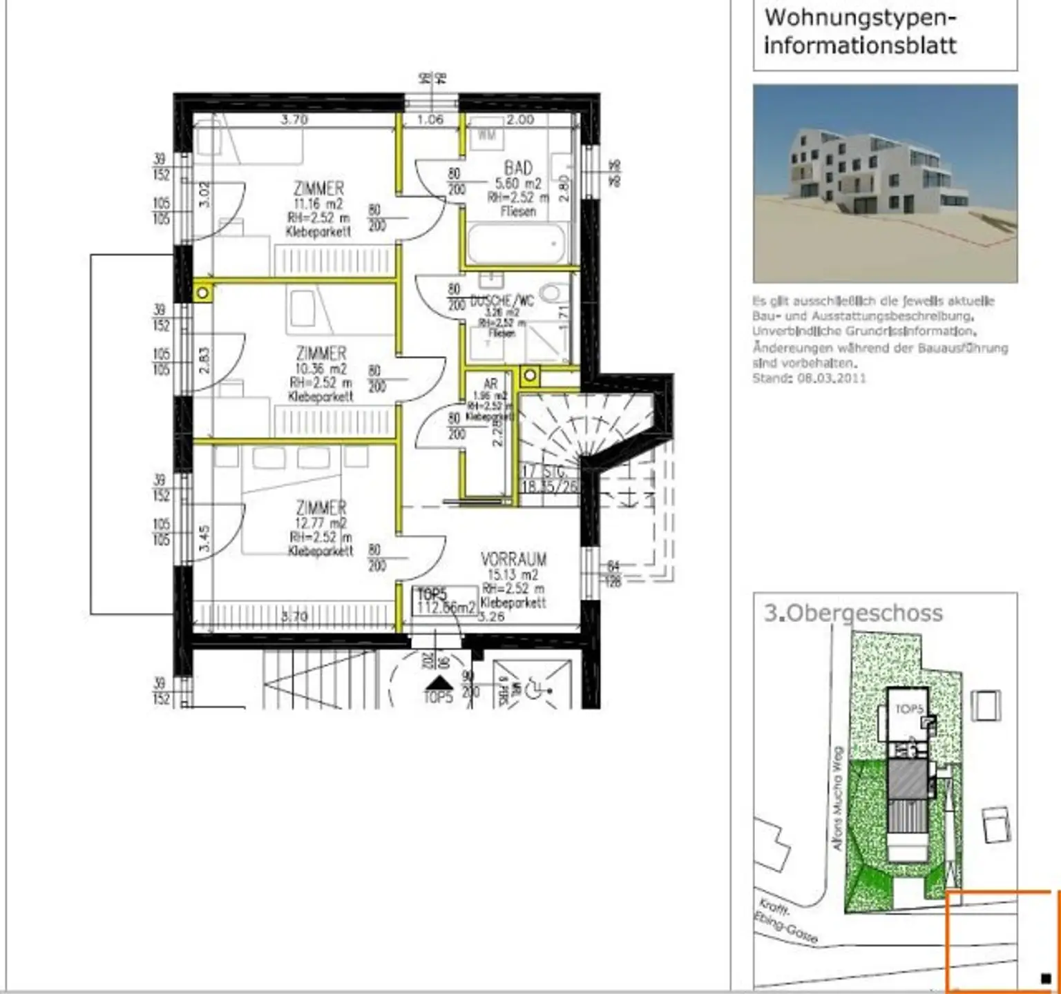 Dachterrassen-Maisonette mit 3 Schlafzimmern und sensationellem Weitblick