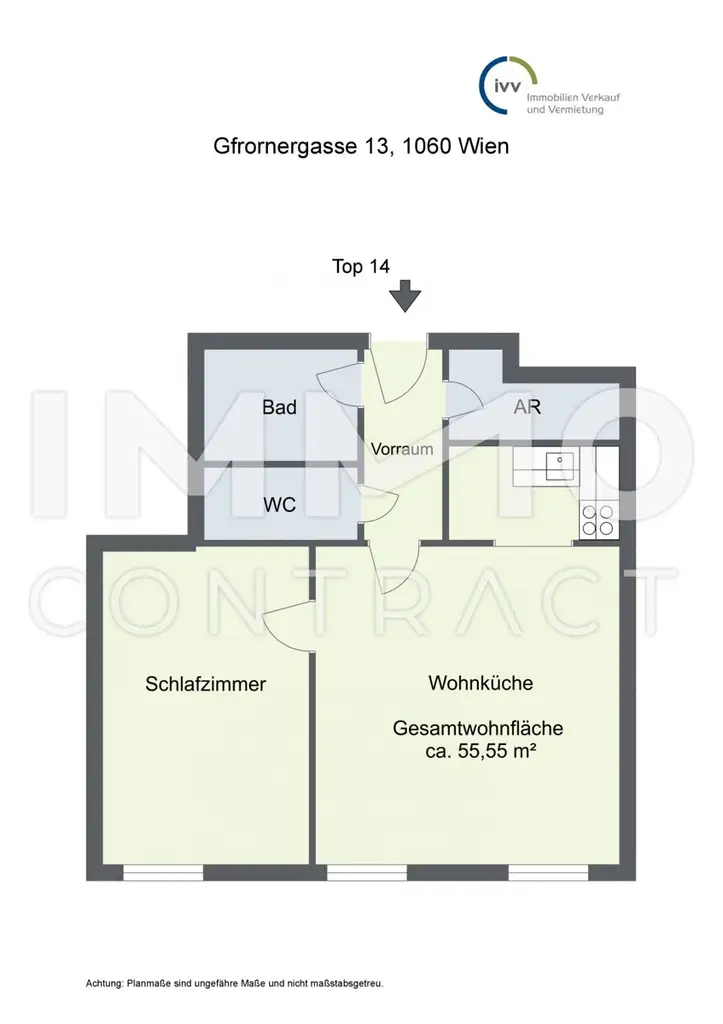 2-ZIMMERWOHNUNG NÄHE MARIAHILFER STRASSE! Gfrornergasse 13 Top 14