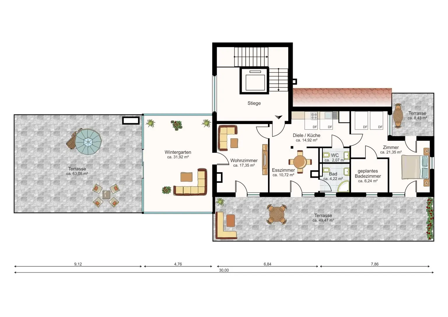Plan 2D Wohnung