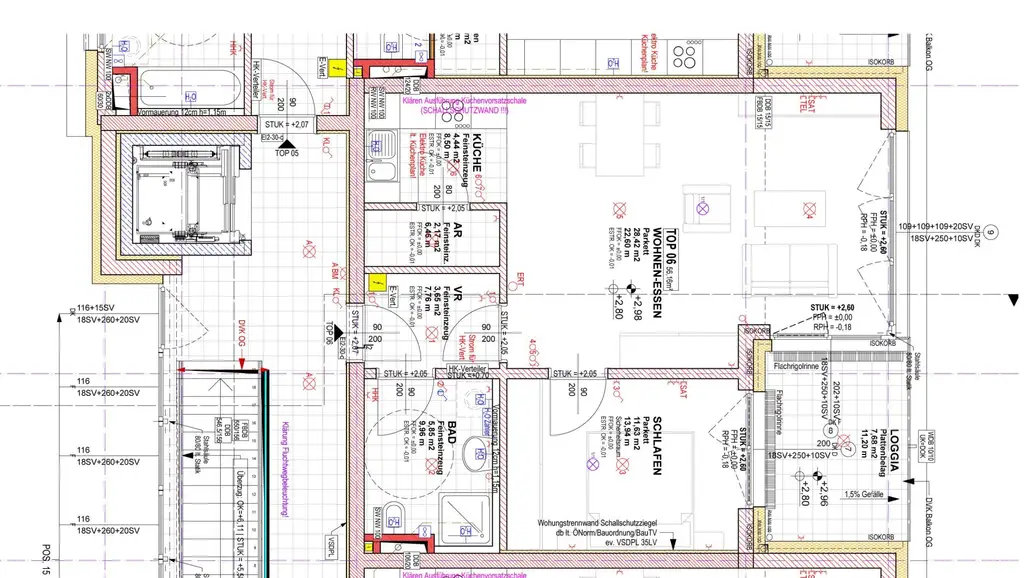 Exklusive Mietwohnung inkl. Einbauküche und Loggia - Top A06