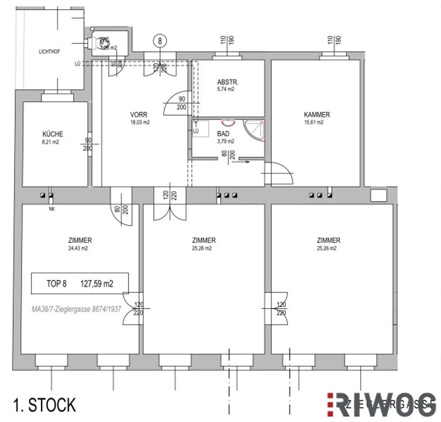 INVESTMENT IN DER ZIEGLERGASSE | Unbefristet vermietete Altbauwohnung | Nähe Mariahilfer Straße, Neubaugasse, U3/U6 | Garagenstellplätze im Haus